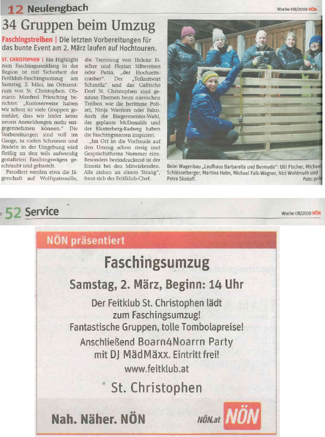 Faschingsumzug 2019